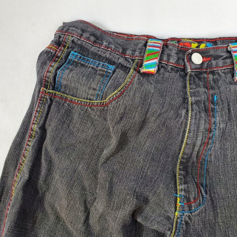 UBUG Jeans Men's‎ 36x32 Dark Wash Embroidered Pocket Baggy Fit Denim Pants - Picture 9 of 12